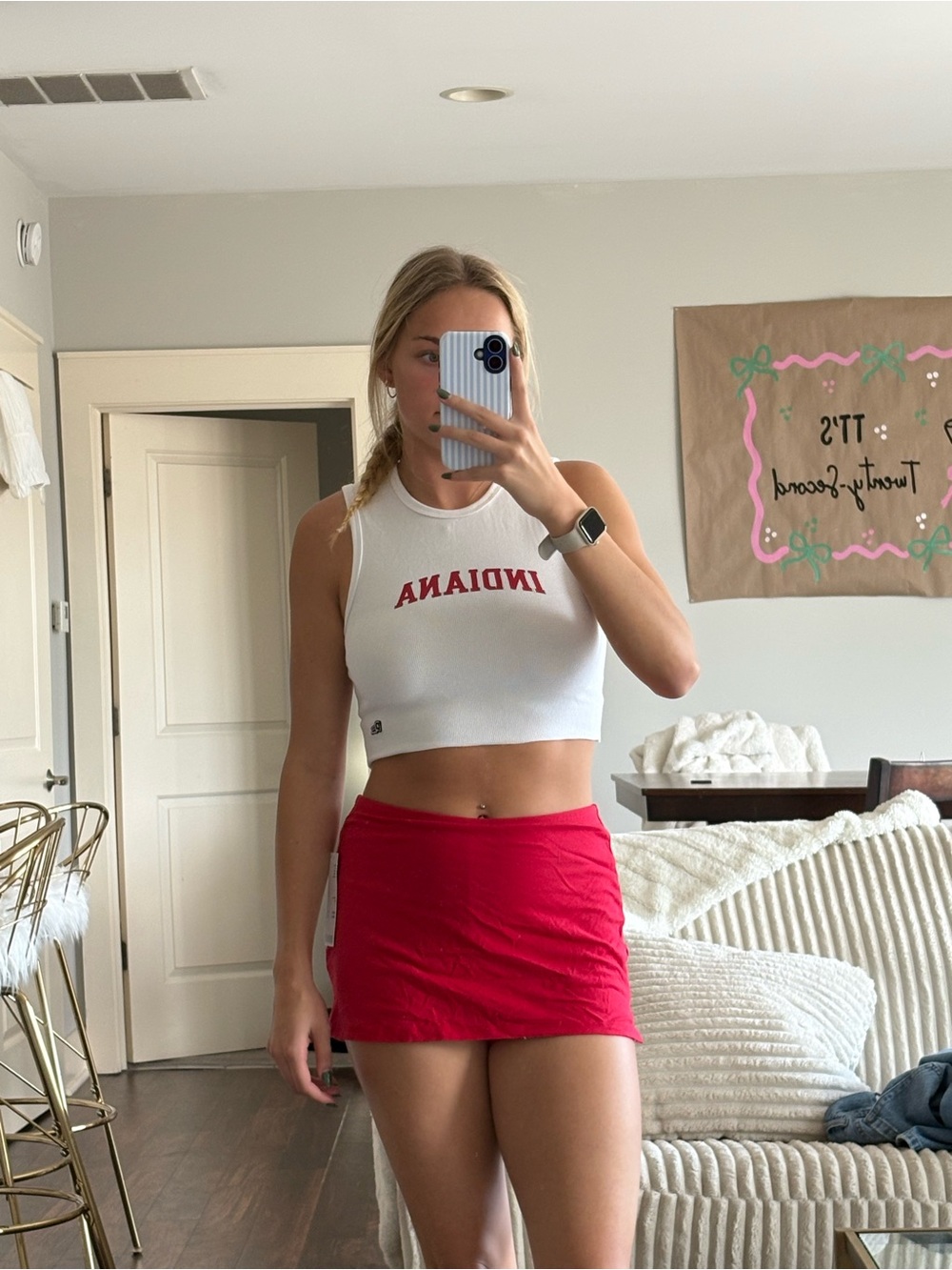 Urban Outfitters Out From Under Red Mini Skirt - NWT- no longer sold online